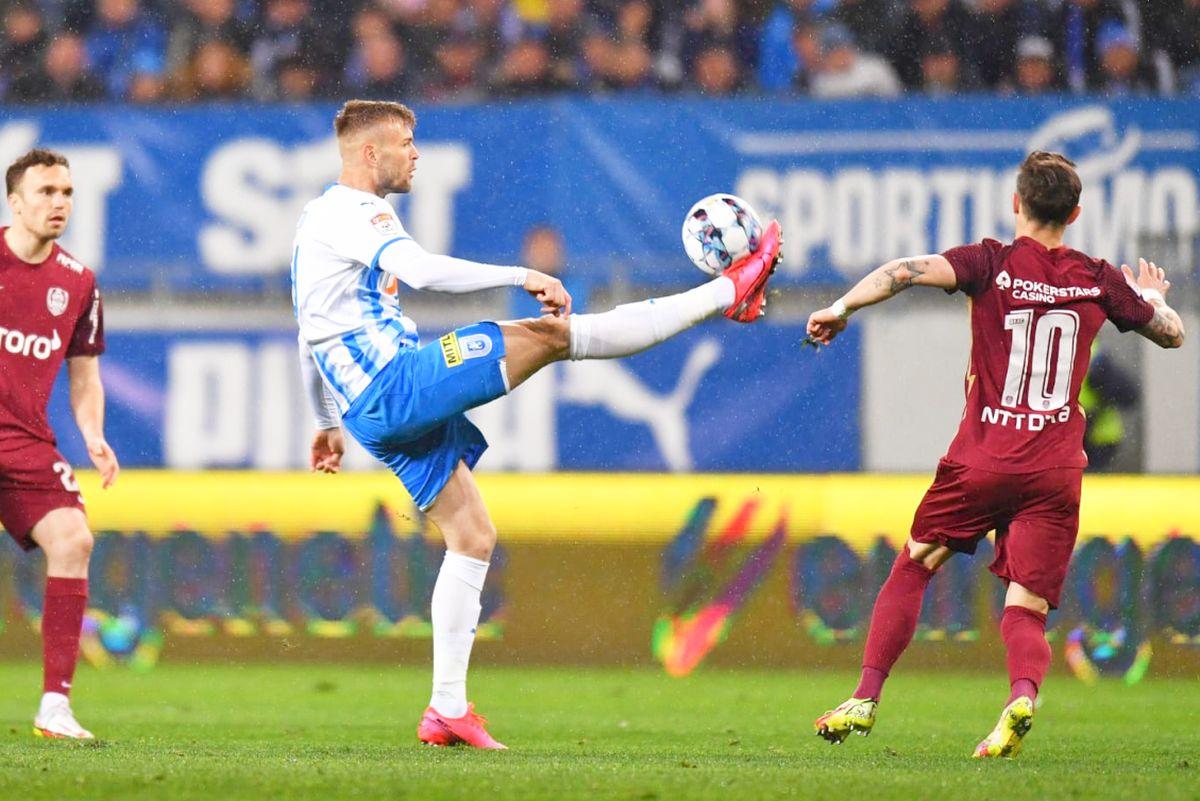 Billel Omrani, gest golănesc în CSU Craiova - CFR Cluj » Brigada lui Radu Petrescu a ratat momentul