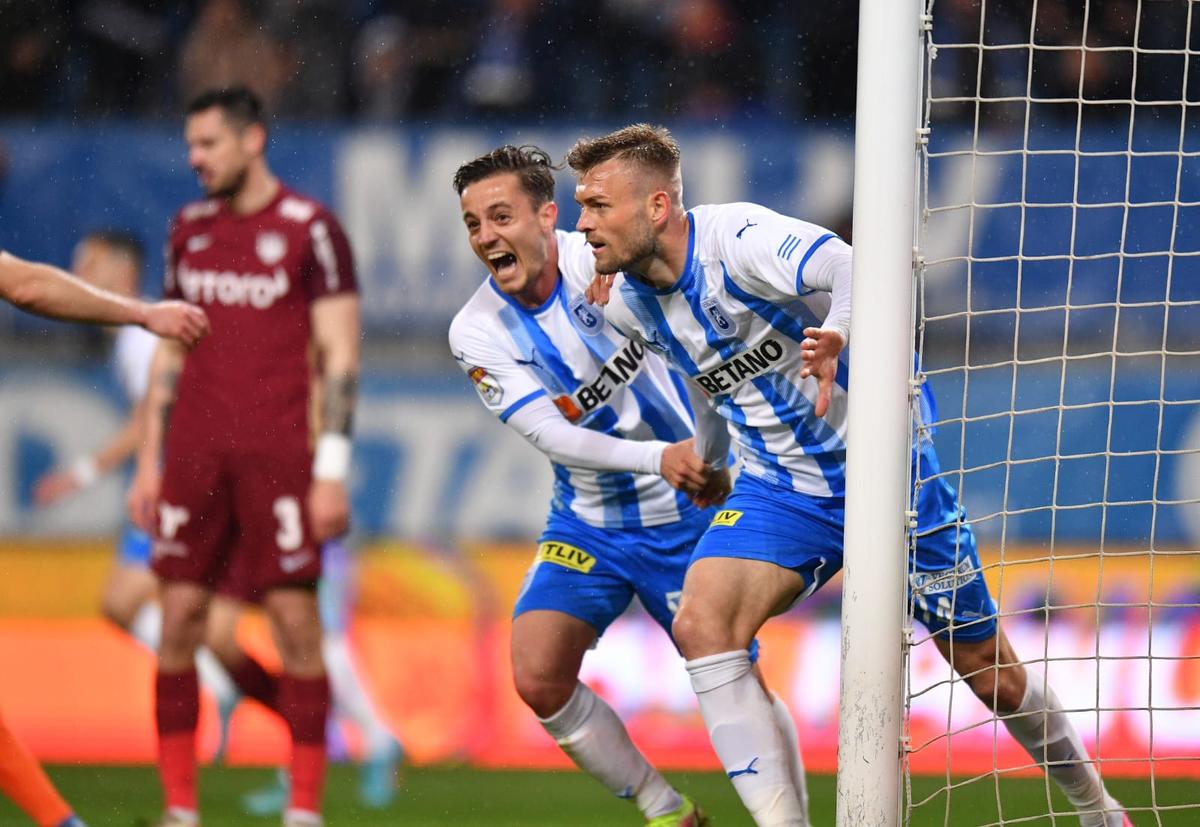 Gol Alexandru Crețu în CSU Craiova - CFR Cluj