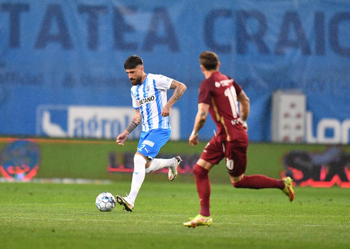 Billel Omrani, gest golănesc în CSU Craiova - CFR Cluj » Brigada lui Radu Petrescu a ratat momentul