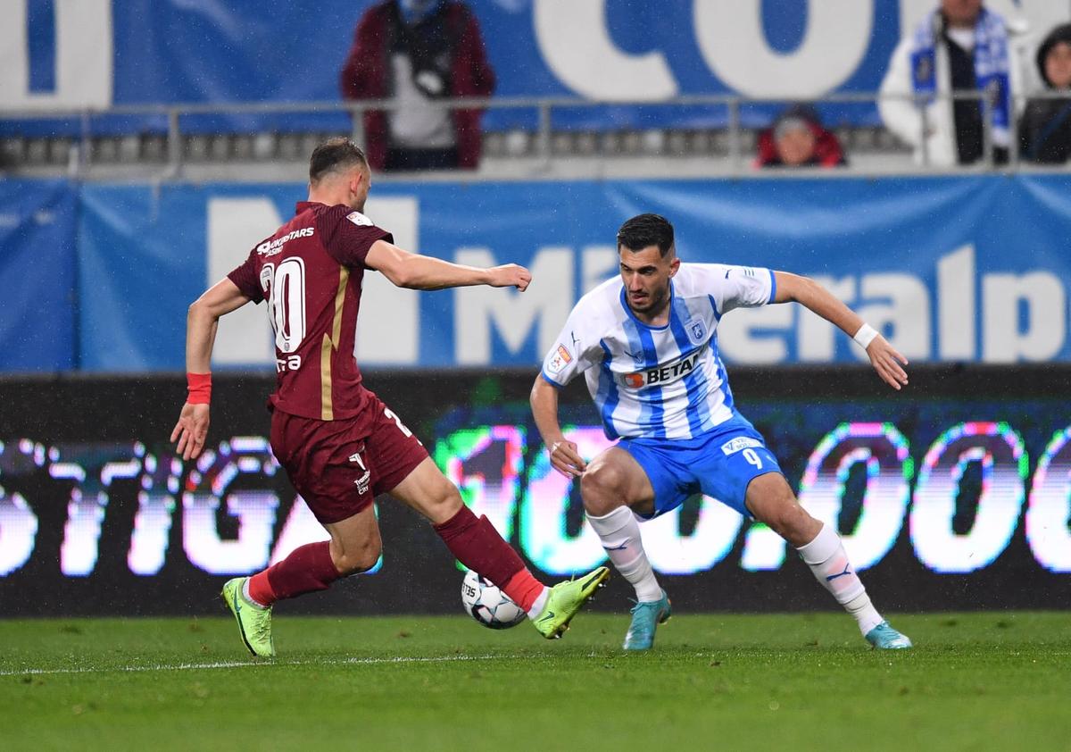 Billel Omrani, gest golănesc în CSU Craiova - CFR Cluj » Brigada lui Radu Petrescu a ratat momentul