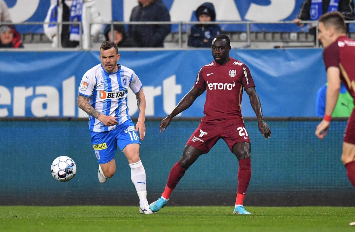 Billel Omrani, gest golănesc în CSU Craiova - CFR Cluj » Brigada lui Radu Petrescu a ratat momentul