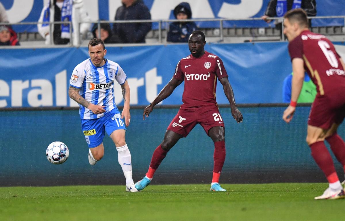 Billel Omrani, gest golănesc în CSU Craiova - CFR Cluj » Brigada lui Radu Petrescu a ratat momentul