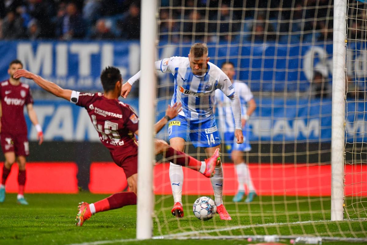 Gol Alexandru Crețu în CSU Craiova - CFR Cluj