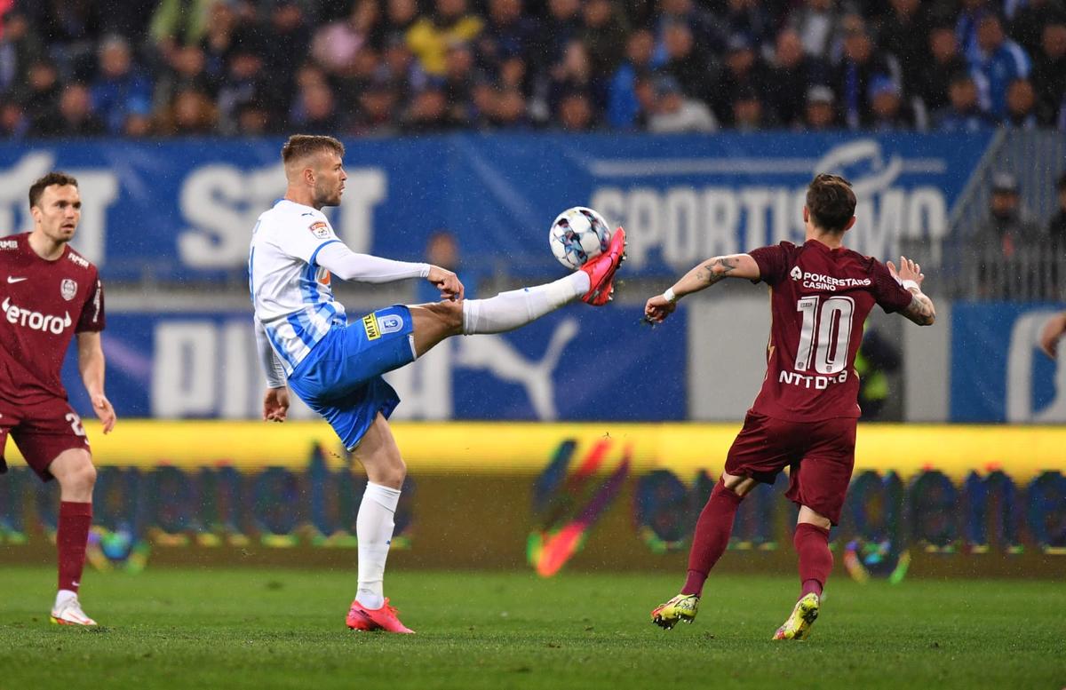 Billel Omrani, gest golănesc în CSU Craiova - CFR Cluj » Brigada lui Radu Petrescu a ratat momentul