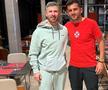Ciprian Tănasă, în stânga, alături de fostul coleg Nicolae Dică / Sursă foto: Facebook