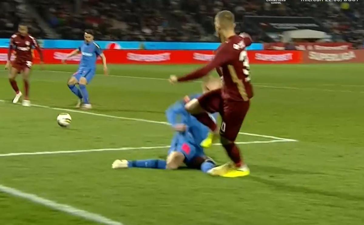 Ion Crăciunescu, enervat de arbitrajul din CFR Cluj - FCSB: „E penalty clar! L-a bătut soarele în cap?!”