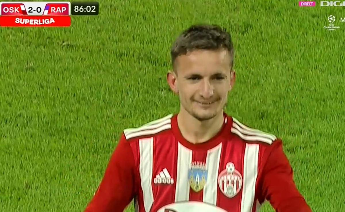 FOTO Sepsi - Rapid, reclamă în loc de gol