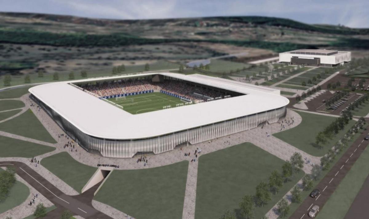 Proiectul stadionului din Bistrița
