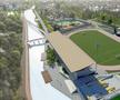Stadion de 40 de milioane de euro în România, cu bustul lui „Tata Jean” la intrare
