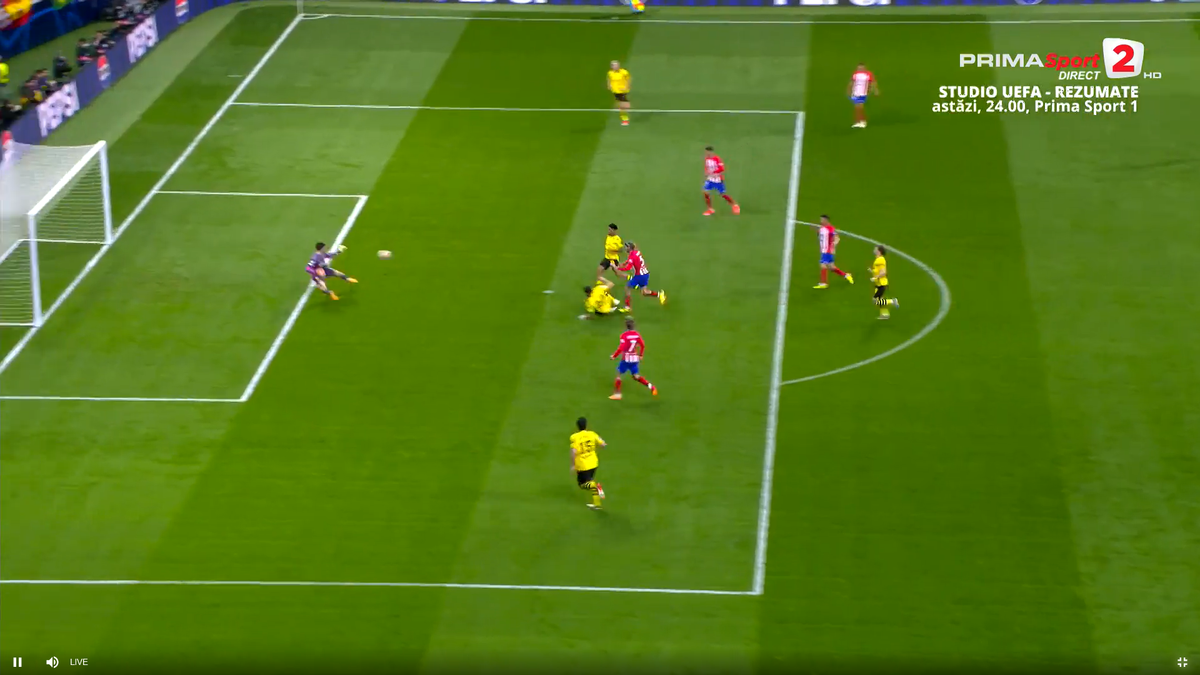 Gafă uriașă la Atletico - Dortmund » Ce s-a întâmplat sub ochii lui Moldovan