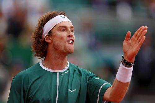 Andrey Rublev, eliminat la Monte Carlo 2024, unde era deținătorul titlului Foto: Guliver/GettyImages