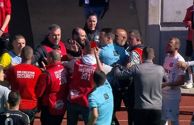 Sancțiuni drastice după scandalul de la FC Hermannstadt - U Cluj » Un jucător al clujenilor, amendat și suspendat o lună