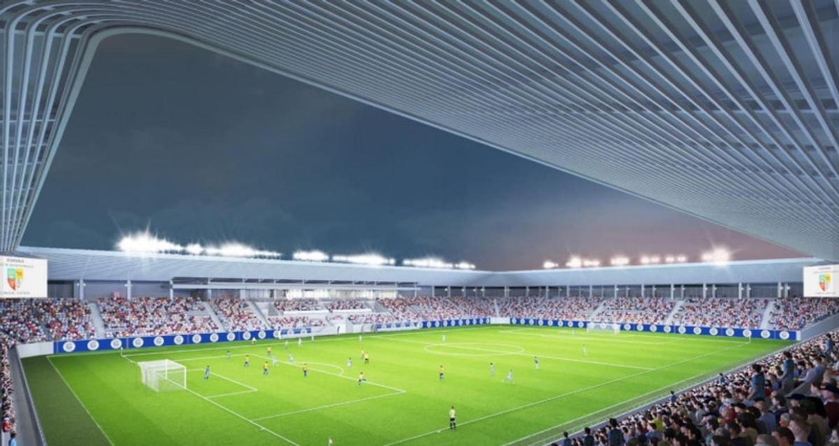 Cum arată acum și cum ar urma să se prezinte stadionul din Bistrița