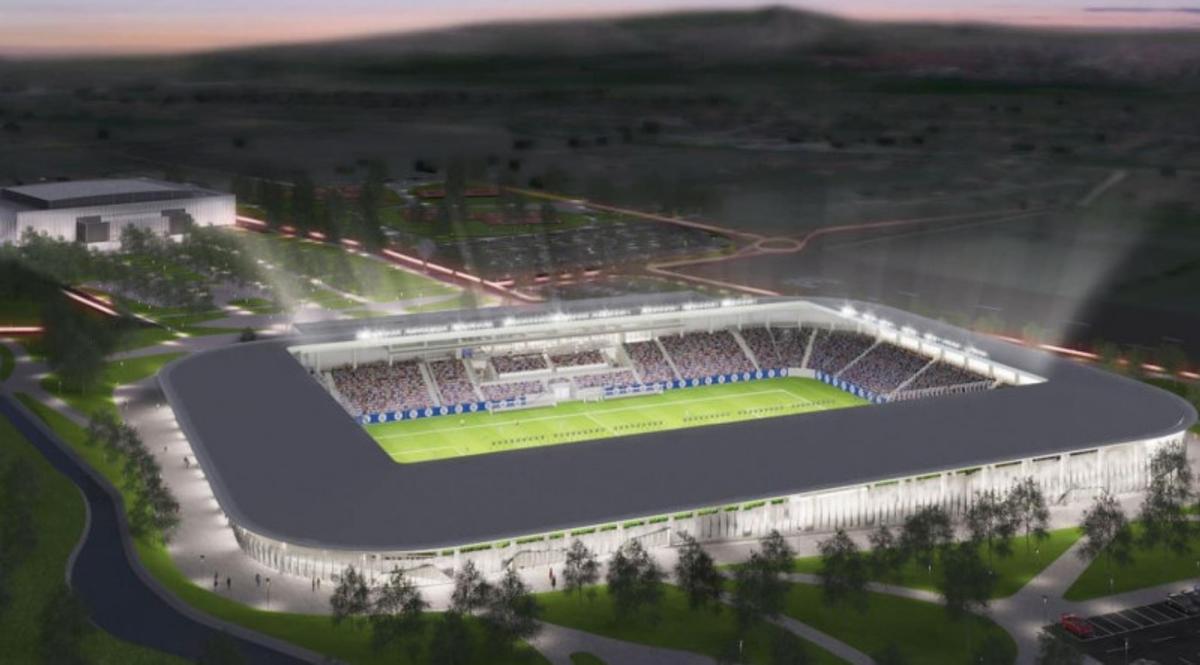 Proiectul stadionului din Bistrița