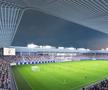 Stadion de 40 de milioane de euro în România, cu bustul lui „Tata Jean” la intrare