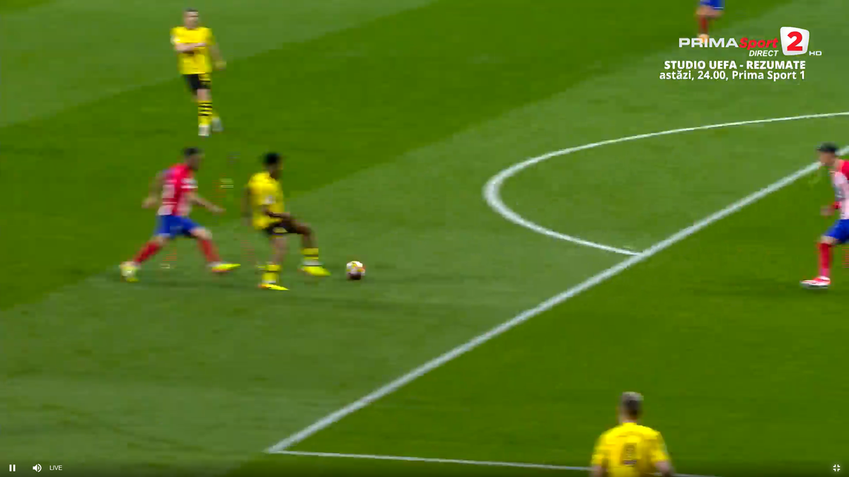 Gafă uriașă la Atletico - Dortmund » Ce s-a întâmplat sub ochii lui Moldovan