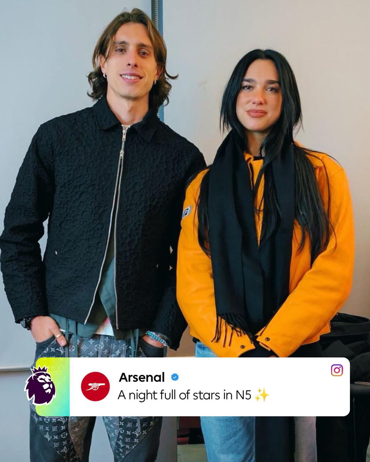 Dua Lipa a venit deghizată la Arsenal - Real Madrid, dar la final s-a dat de gol! A fost surprinsă cu un fotbalist în zona vestiarelor