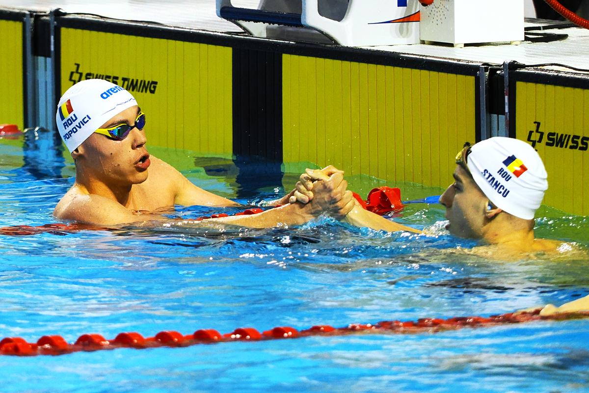 David Popovici s-a impus și în proba de 200 m liber la Campionatele Naționale de la Otopeni
