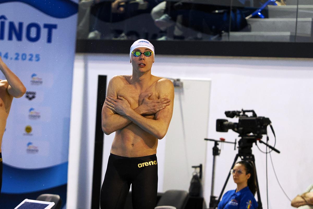 David Popovici, campion național la 200 metri liber