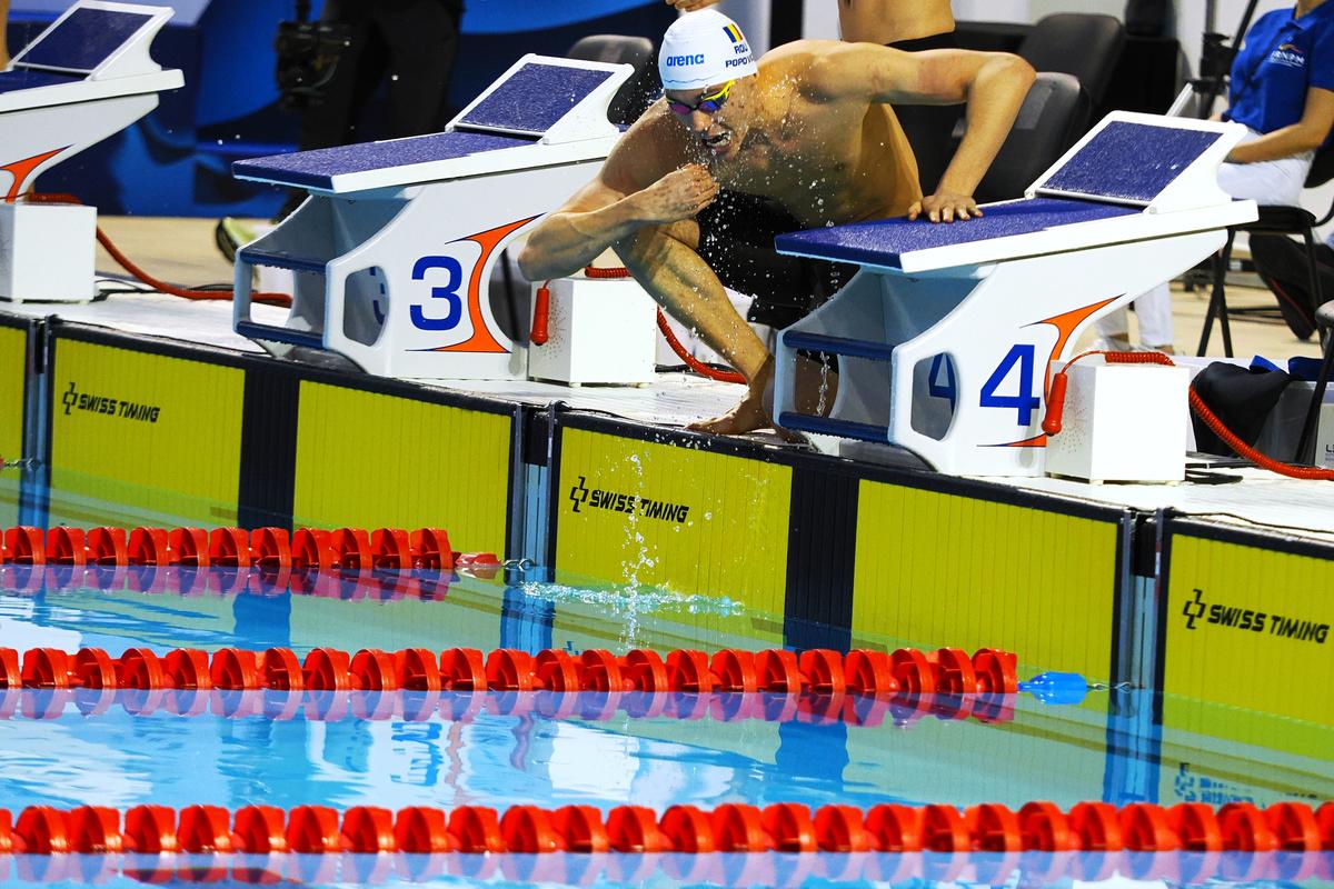 David Popovici s-a impus și în proba de 200 m liber la Campionatele Naționale de la Otopeni