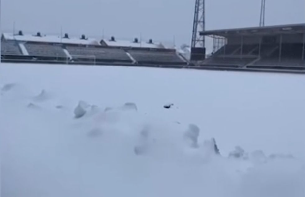 Imagini incredibile de la stadionul pe care azi trebuie să se joace meciul Bodo/Glimt - Lazio!