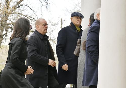 George Copos și Gigi Nețoiu, la biserică // foto: Cristi Preda (GSP)