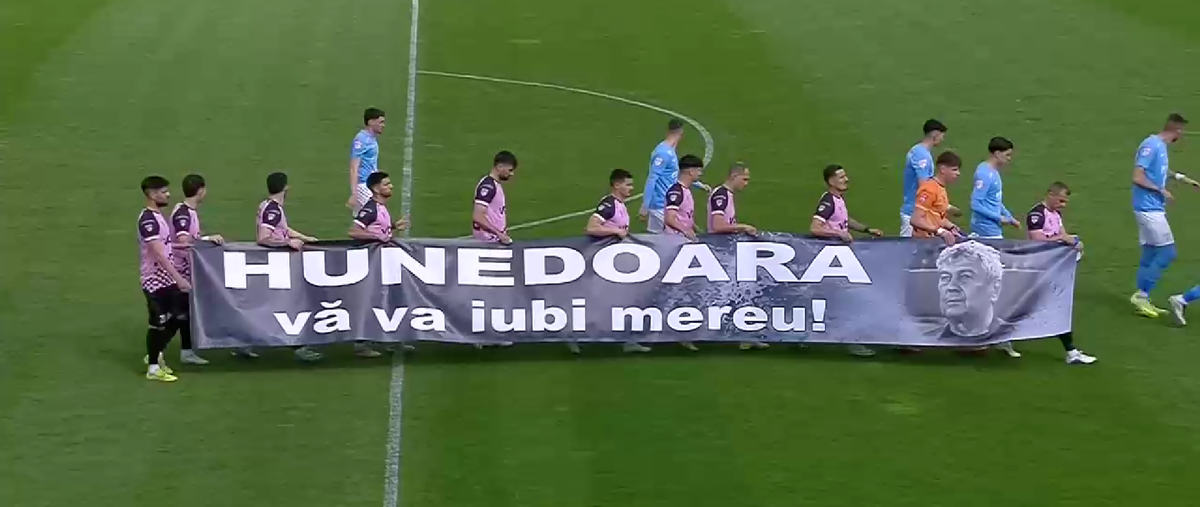 Gest superb la Voluntari! Jucătorii Corvinului Hunedoara, gest onorabil pentru Mircea Lucescu