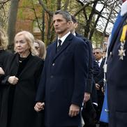 Răzvan Lucescu, Neli Lucescu, Ana-Maria Lucescu la înmormântarea lui Mircea Lucescu // foto: Cristi Preda (GSP)