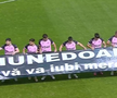 Corvinul Hunedoara, banner special pentru Mircea Lucescu // Captură FOTO: Prima Sport 1