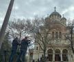 Imagini de la slujba de înmormântare a lui Mircea Lucescu