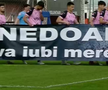 Corvinul Hunedoara, banner special pentru Mircea Lucescu // Captură FOTO: Prima Sport 1