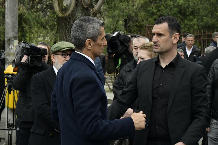 Răzvan Lucescu la înmormântarea lui Mircea Lucescu // foto: Cristi Preda (GSP)