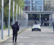 Cortegiul funerar la plecarea de pe Arena Națională