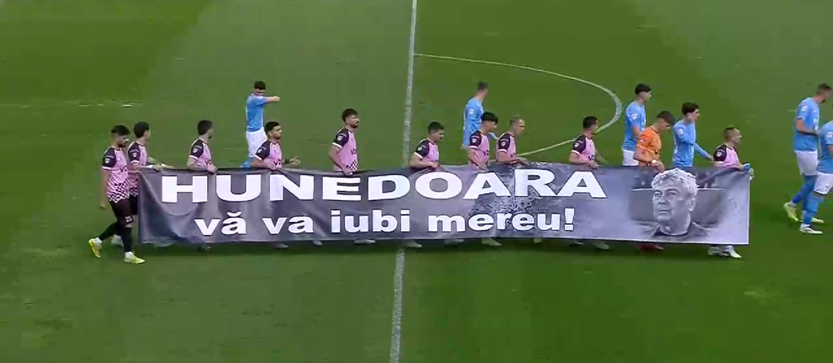 Gest superb la Voluntari! Jucătorii Corvinului Hunedoara, gest onorabil pentru Mircea Lucescu