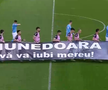 Corvinul Hunedoara, banner special pentru Mircea Lucescu // Captură FOTO: Prima Sport 1