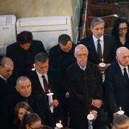 Gică Hagi la slujba Înmormântării pentru Mircea Lucescu. Foto: Basilica.ro / Mircea Florescu
