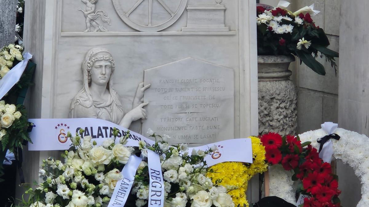 Mesajul emoționant scris pe cavoul lui Mircea Lucescu, înmormântat la Cimitirul Bellu