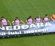 Corvinul Hunedoara, banner special pentru Mircea Lucescu // Captură FOTO: Prima Sport 1