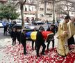 Răzvan Lucescu și soția sa Ana-Maria în cortegiul funerar al lui Mircea Lucescu // foto: Dumitru Angelescu (Libertatea)