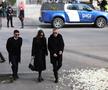 Mihai Stoica și fiica lui, Teodora, sosind la biserică / foto: Dumitru Angelescu (Libertatea)