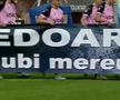 Corvinul Hunedoara, banner special pentru Mircea Lucescu // Captură FOTO: Prima Sport 1