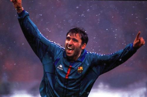 Gică Hagi, pe vremea când evolua la Barcelona. foto: Guliver/Getty Images