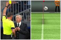 Imaginea pe care se bazează răbufnirea lui Ancelotti: „Nu o spun eu, o spune tehnologia!”