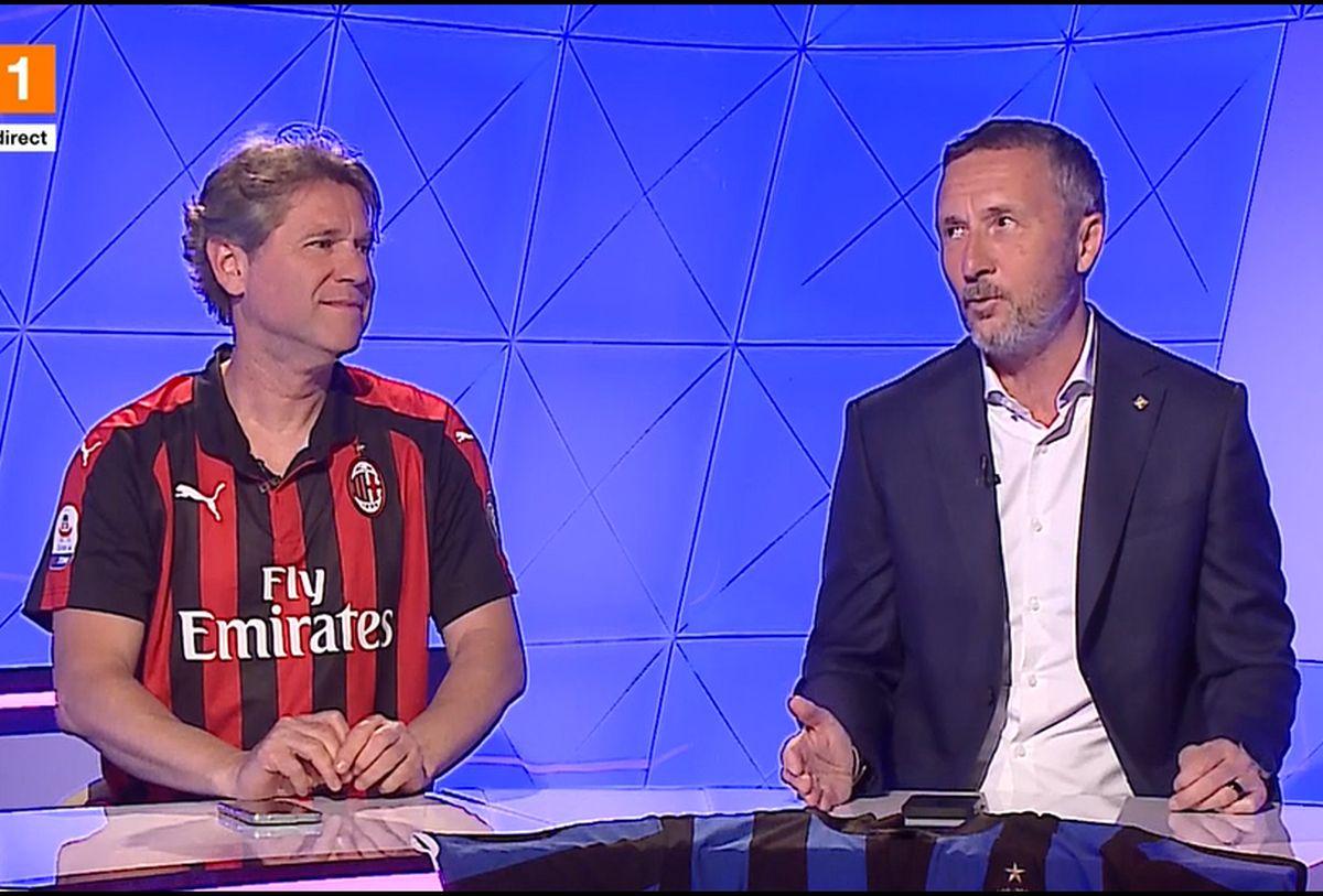 Cum au apărut Florin Răducioiu și Mihai Stoica înainte de AC Milan - Inter