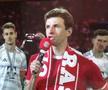Sărbătoare la al 34-lea titlu câștigat de Bayern, cu Thomas Muller eroul serii de pe Allianz Arena
