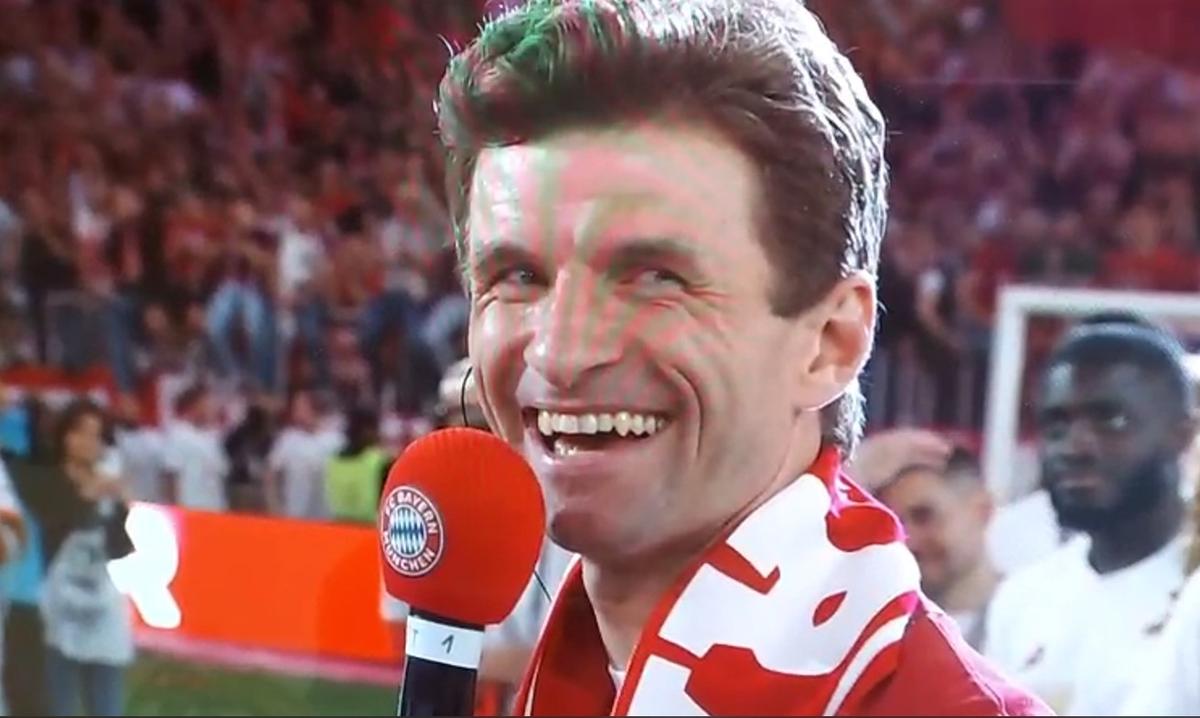 Thomas Muller, eroul sărbătorii celui de-al 34-lea titlu câștigat de Bayern