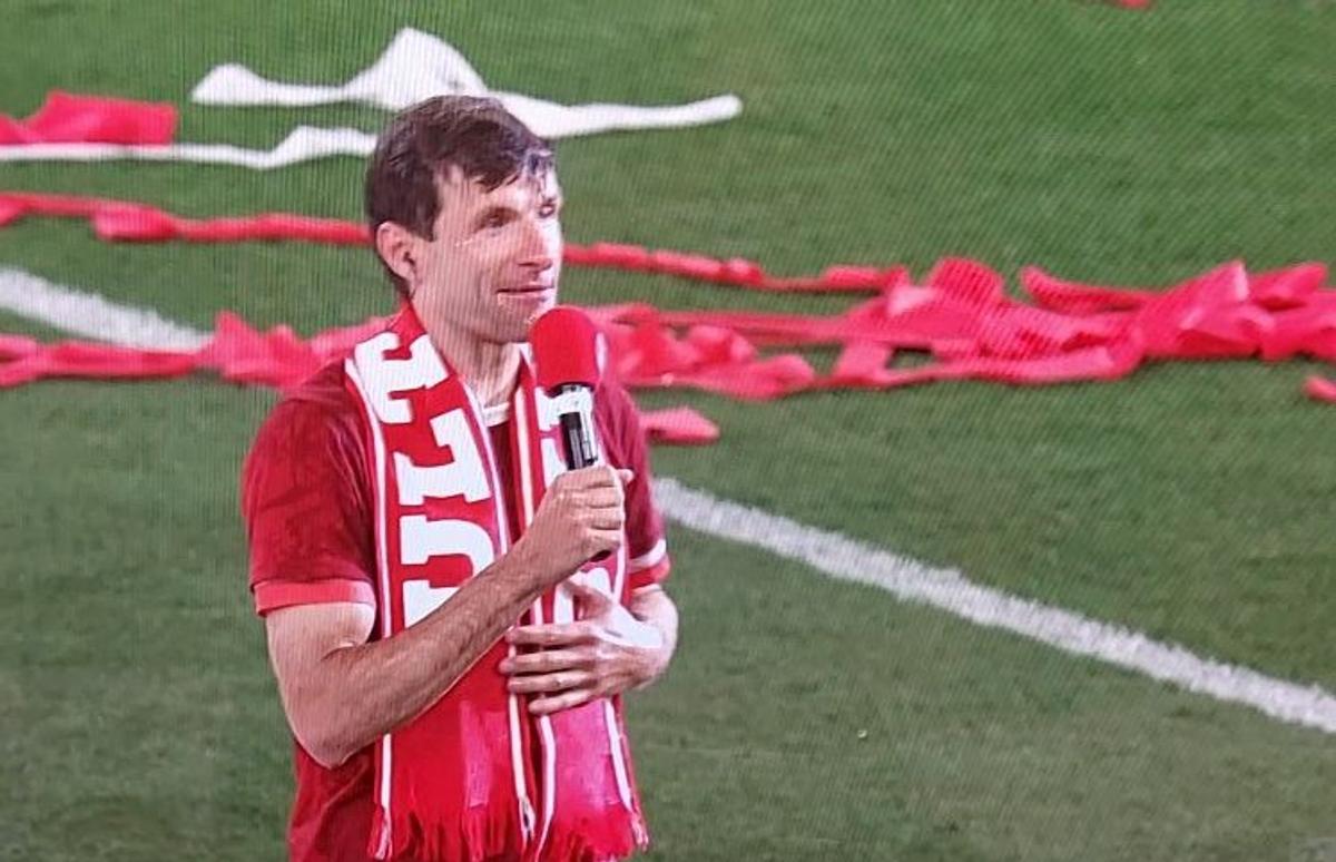 Thomas Muller, eroul sărbătorii celui de-al 34-lea titlu câștigat de Bayern