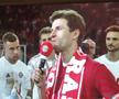 Sărbătoare la al 34-lea titlu câștigat de Bayern, cu Thomas Muller eroul serii de pe Allianz Arena