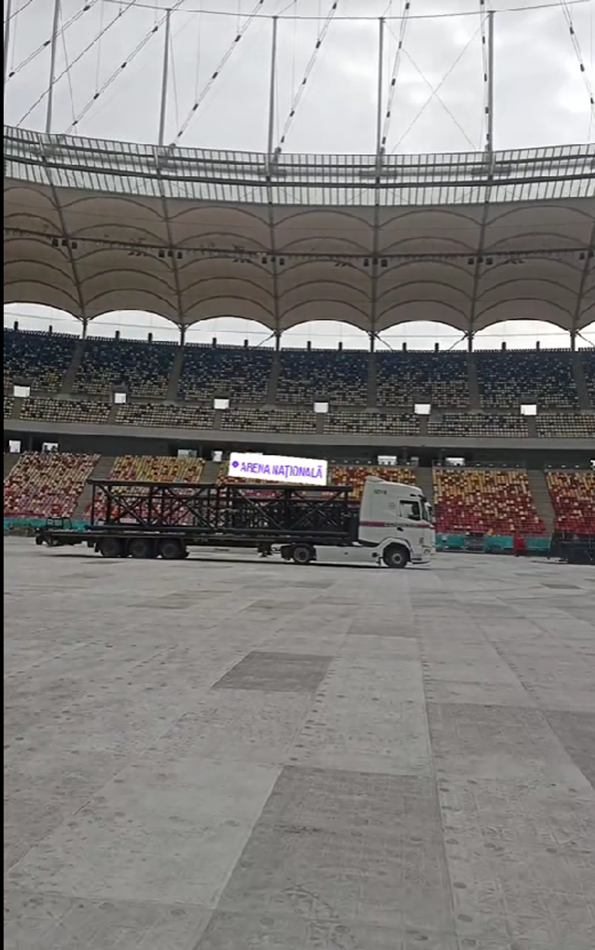 Cum arată Arena Națională înainte de concertul Metallica