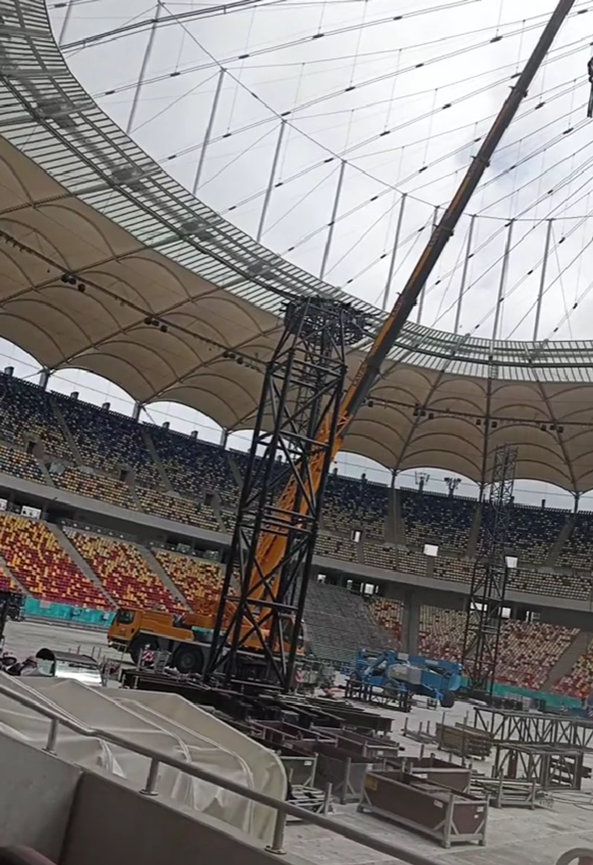 Cum arată Arena Națională înainte de concertul Metallica